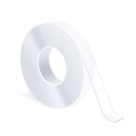 Nano-Doppelseitiges Klebeband, 1 mm dick, 10 mm breit, 1 m lang, 1 Stück mit durchsichtigem, magischem Kleber zum Aufkleben von Objekten