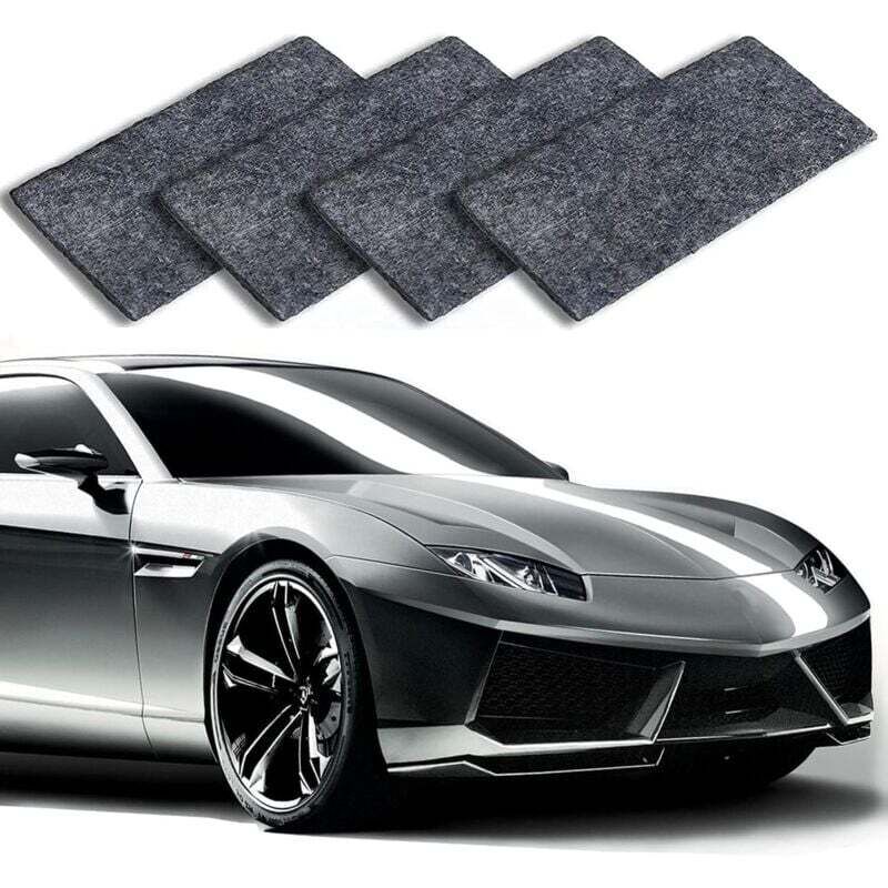 Nano paño con purpurina para arañazos de coche (paquete de 4), nano paño mágico para eliminar arañazos de coche, paño removedor de arañazos de coche,