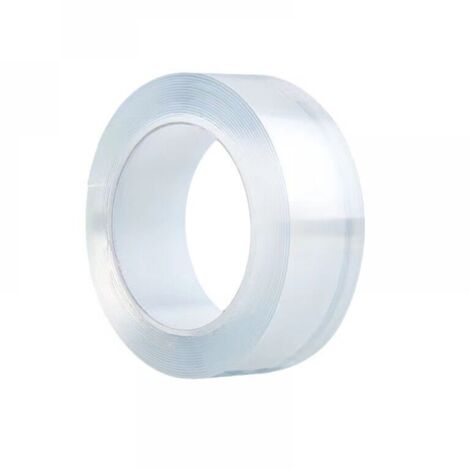 Nano ruban adhésif double face super résistant à l'usure, 30 mm de large x 3 mètres de long, étanche, sans trace, résistant aux hautes températures, ruban double face transparent