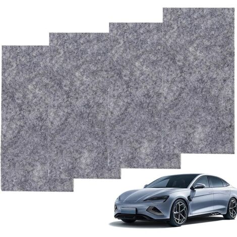 Nano Sparkle Cloth 4 Pièces, Magic Cloth Efface Rayure, Chiffon Anti-Rayures pour Voiture, Tissu Réparateur, pour Peinture et Surface