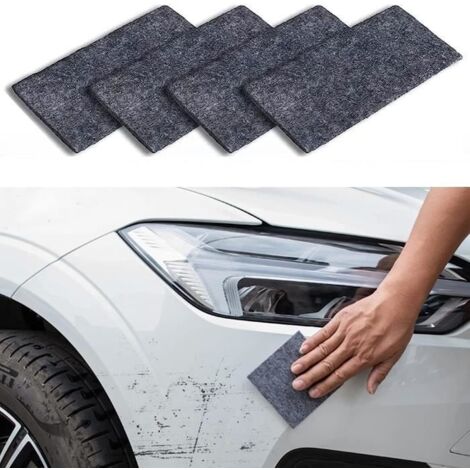 Nano Sparkle Cloth Voiture,efface rayure voiture,polish voiture rayure,Chiffon Multifonction pour Polissage de Surface(4 Pièces