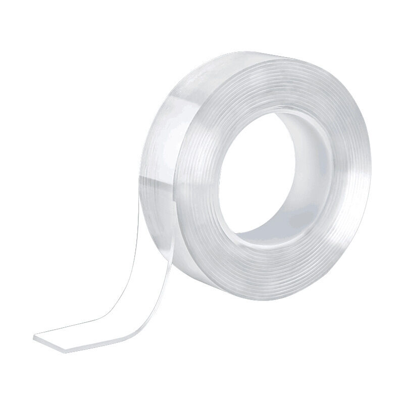 Nano Tape,Ruban Adhésif Double Face Transparent,Ruban Imperméable Super Collant,Traceless Double Face Bande Antidérapante Réutilisable Lavable et