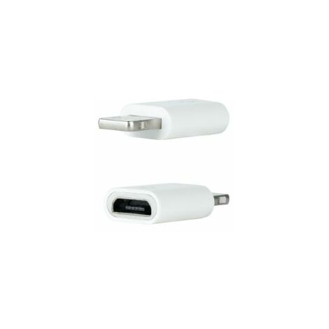 NANOCABLE 10.10.4100 - Lightning auf Micro USB Adapter, Lightning/Stecker - Micro B/Buchse, Weiß