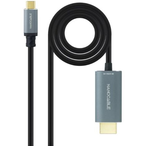 Nanocable 10.15.5162 - Cable Convertisseur USB-C vers HDMI 2.1 8K@60HZ, 1.8m, Couleur Noir