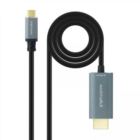 Nanocable 10.15.5162 - Cavo USB-C a HDMI 2.1 Convertitore 8K@60HZ, 1,8 m, colore nero