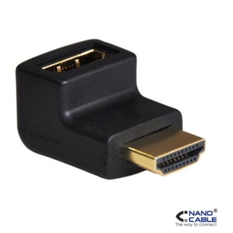 Nanocable 10.16.0011 cambiador de género para cable HDMI Negro