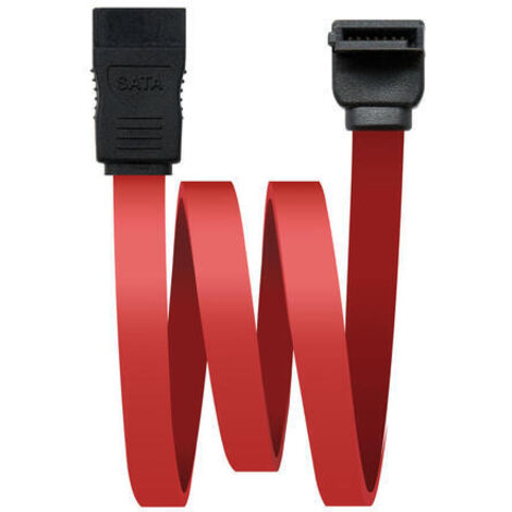 Nanocable 10.18.0202-OEM cable de SATA 0,5 m Negro, Rojo