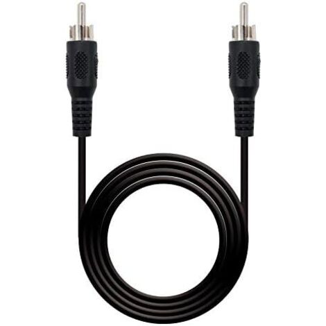 Nanocable 10.24.0405 cable de audio 5 m RCA Negro