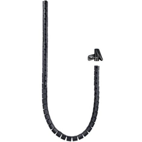 NANOCABLE 10.36.0002-BK - Flexible Kabelführung 25 mm, Farbe Schwarz, 2 m
