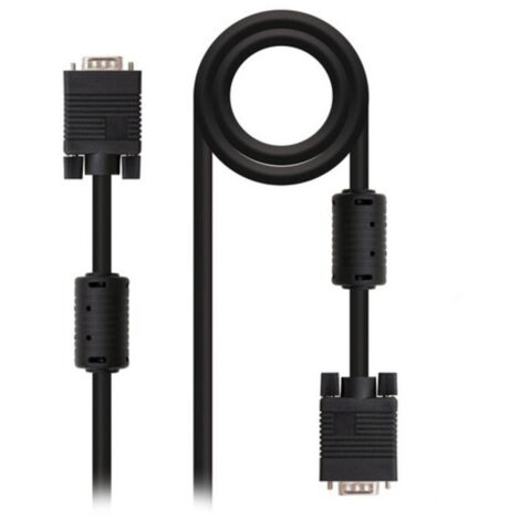 Nanocable - 6m svga cable with ferrite hdb15/m-hdb15/m - pour moniteurs, projecteurs, tableaux blancs, etc.
