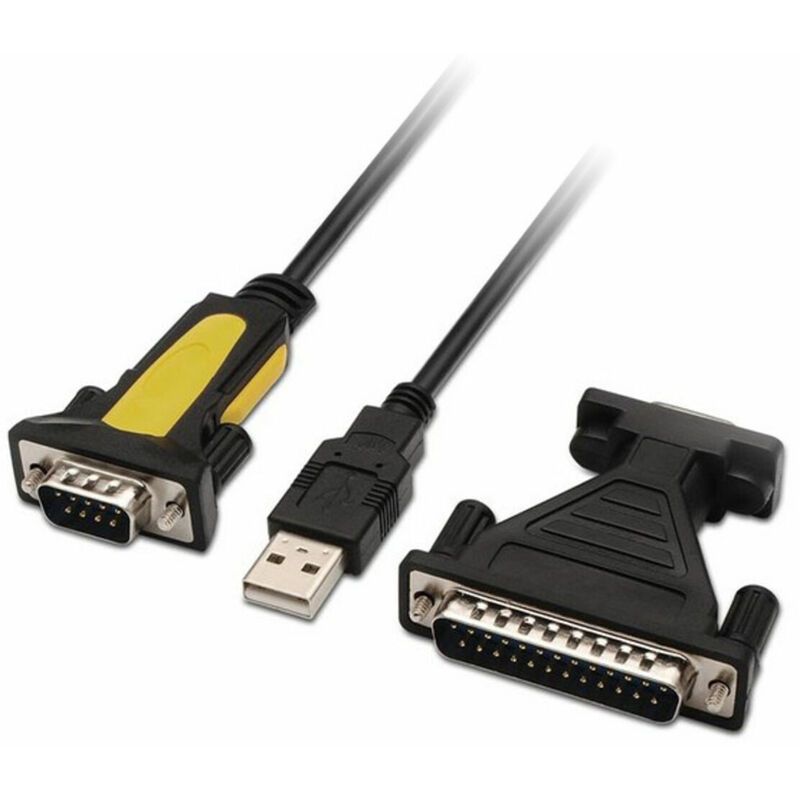 

NANOCABLE Adaptador USB a RS232 NANOCABLE 10.03.2002 1,8 m Negro