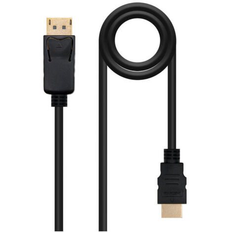 Nanocable Cable conversor DISPLAYPORT a HDMI, DP/M - HDMI/M, Negro, 2.0 M