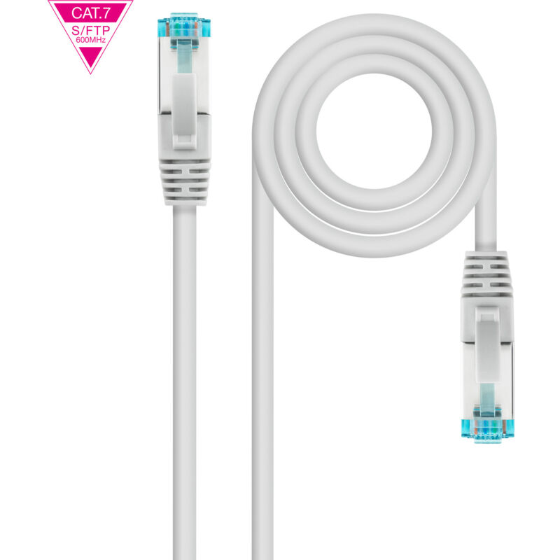 

Latiguillo Rj45 Cat7 S/ftp Cu Lszh 0,5m Gris Nanocable 10.20.1700