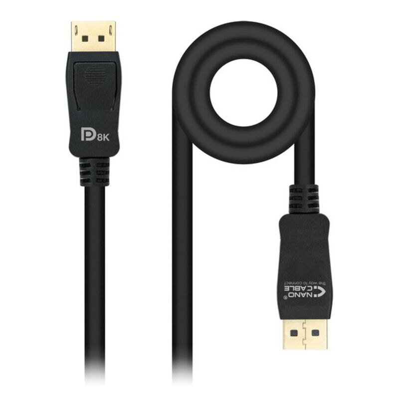 

NANOCABLE Cable DisplayPort NANOCABLE HDR 8K Ultra HD Negro 2 m