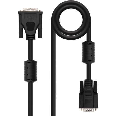Nanocable cable dvi 18+5 male to svga hdb15 male 5m - colour black