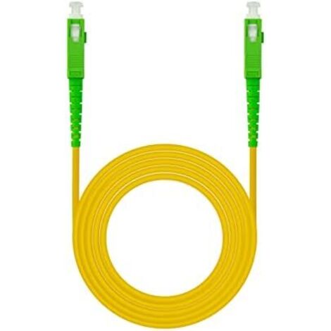 Nanocable Cable fibra SC/APC LSZH Amarillo 2m