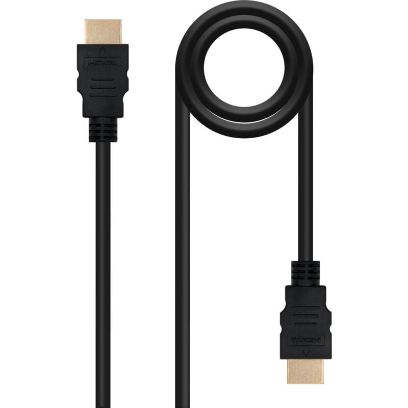 

10.15.1702 - Cable HDMI V1.4 de alta velocidad con Ethernet , HEC, A,M-A,M, macho-macho, negro, 1.8mts - Nanocable