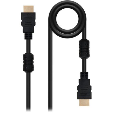 Nanocable - câble hdmi v1.4 de 1,8 m avec ferrite (high speed / hec) connexion a/m-to-m - haute qualité d'image - faibles interférences
