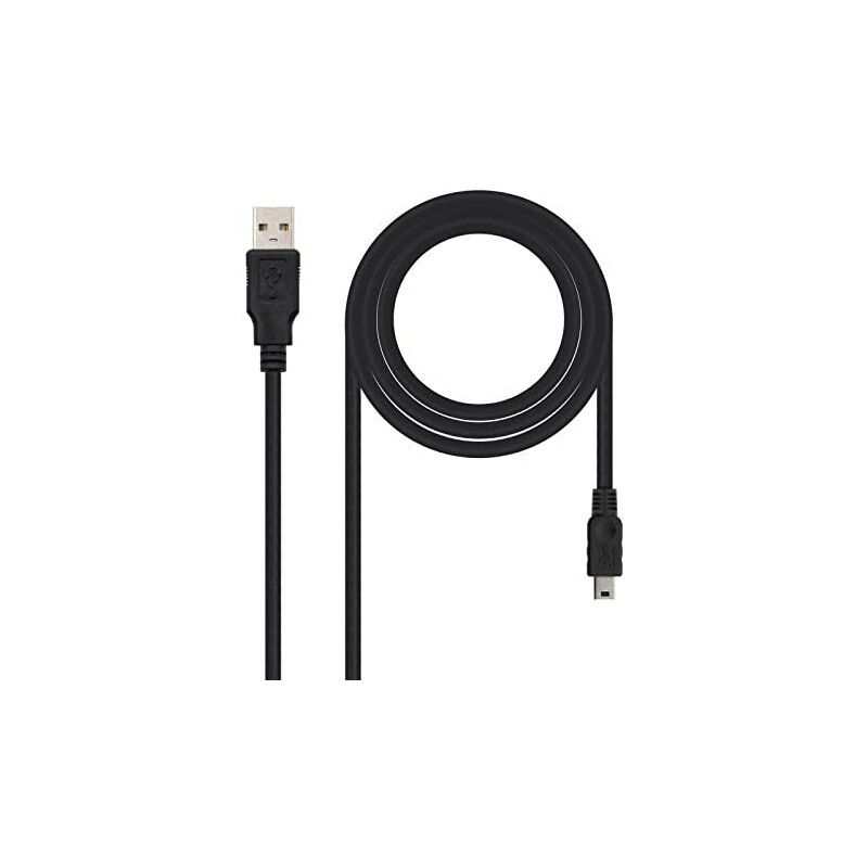 

Cable usb 2.0 a/m-mini usb b/m 4.5m negro - Nanocable