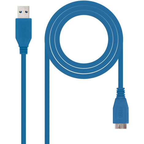 Nanocable CABLE USB 3.0, TIPO A/M-MICRO B/M, AZUL, 1.0 M