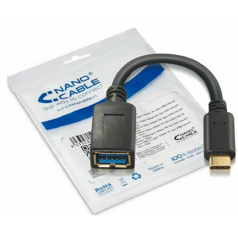

NANOCABLE Cable USB 3.1 NANOCABLE 10.01.4201 Negro