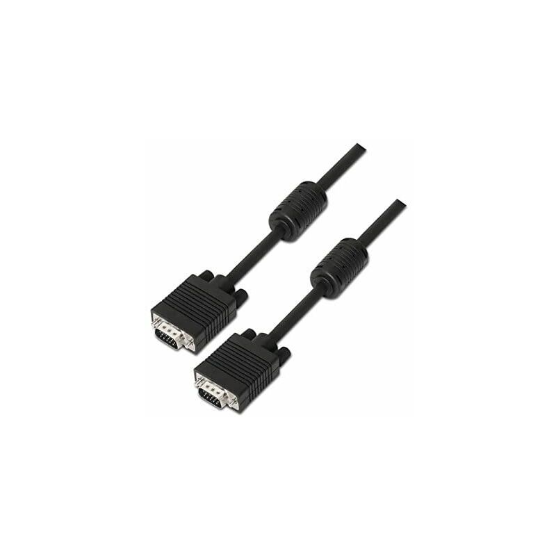 

Cable SVGA con ferrita 15 pin macho 6 M Negro