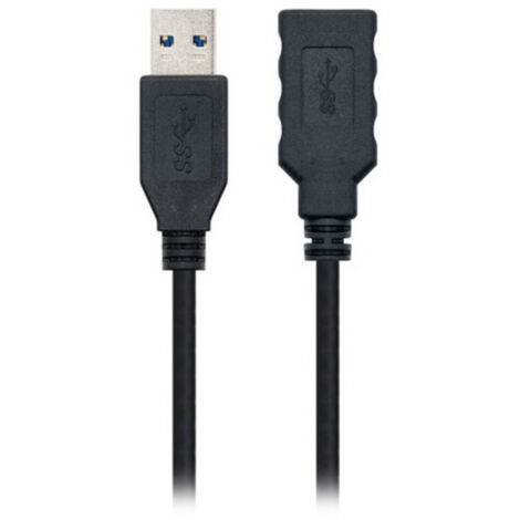Nanocable - Cavo di prolunga USB 3.0 da 1 m con connessione a/m-a/h - colore nero