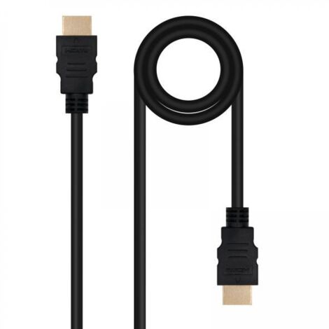 Nanocable Cavo HDMI V2.0 4K@60Hz 18Gbps A/M-A/M, 1 m, nero