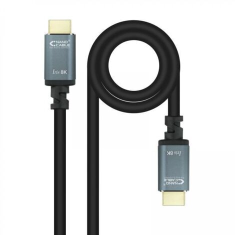 Nanocable HDMI 2.1 IRIS 8K A/M-A/M, Nero, 10 Metri