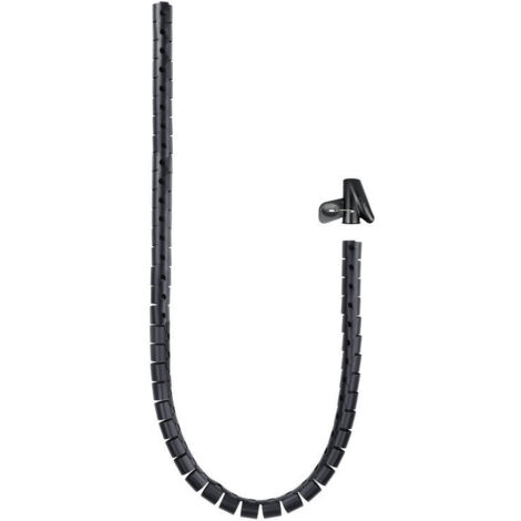 Nanocable Organizador de Cables Flexible 25 mm, Negro, 2 m