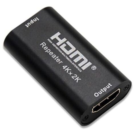 Nanocable - répéteur hdmi a/h vers a/h - jusqu'à 40 mètres - supporte 4k/2k - noir