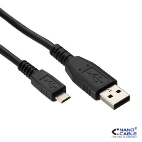 Nanocable - usb 2.0 cable 3m a/micro usb b/m connection pour charger/data smartphones, tablettes, etc.