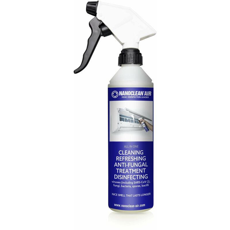 CBM - Nanoclean air, spray nettoyant/désinfectant 500ml pour unité intérieur.