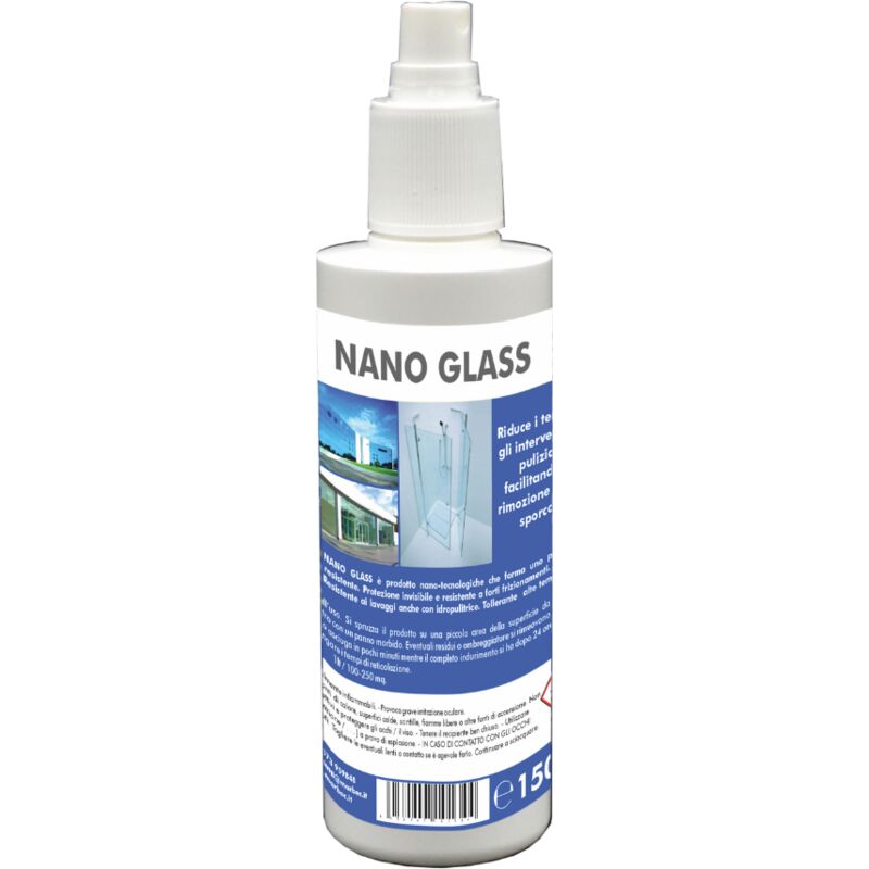 Image of Nano glass 150ML Protettivo nano-tecnologico antisporco per vetri. Facilita la rimozione dello sporco senza necessità di frizionare. - Marbec