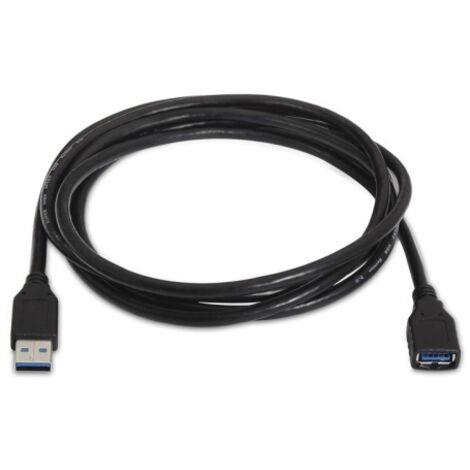 Nanokabel - USB 3.0 Verlängerungskabel 1m a/m-a/h Anschluss - Farbe schwarz