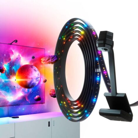 Nanoleaf 4D Screen Mirror + LED Light Strip Kit RGBW 65"/165cm in Schwarz 28,8W 1075lm