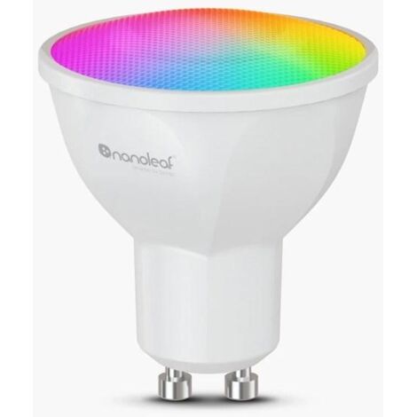 Nanoleaf - Bombilla Inteligente Essentials Smart GU10 Matter (NF080B02-1GU10), 16 Millones de Colores, 5W, 1 Unidad