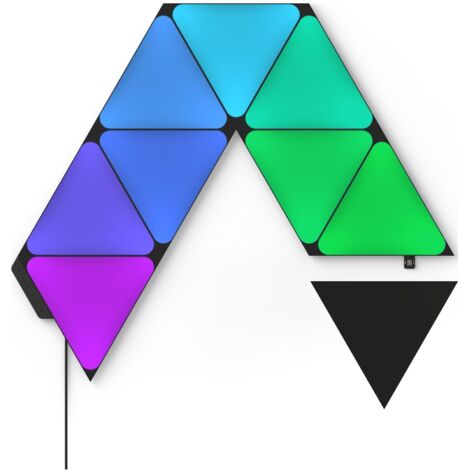 Nanoleaf  Kit de démarrage Shapes Black Triangles (9 panneaux)  42 W  Wi-Fi