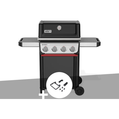 Napoleon – Barbecue à gaz Spirit E-410 – 4 brûleurs inox 8.2 kW – Cuve en fonte d'aluminium – Surface de cuisson 61 x 45 cm – Thermomètre intégré