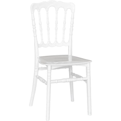 OKAFFAREFATTO Napoleon-Stuhl aus weißem, verstärktem Modellkunststoff