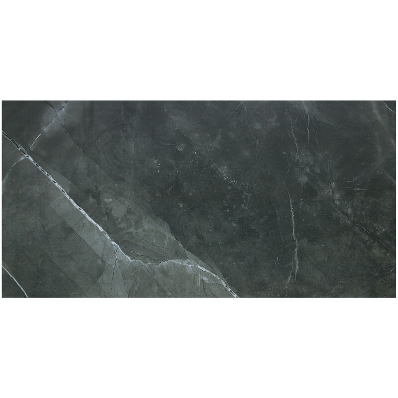 Amani Marble Full Lapatto Dark Grey 60cm x 120cm Porcelain Wall and Floor Tile - Wholesale Domestic