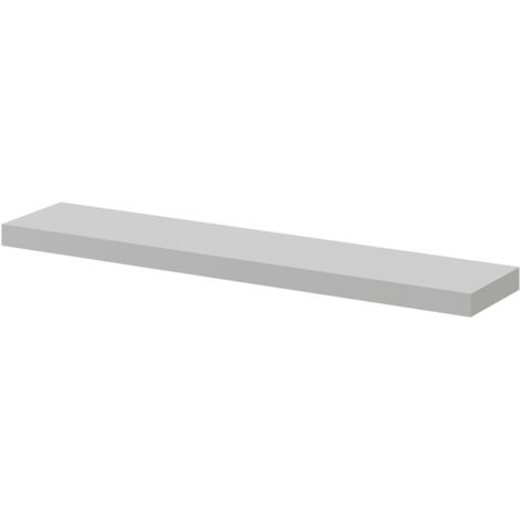 Napoli Gloss Grey Pearl 60cm Floating Bathroom Shelf