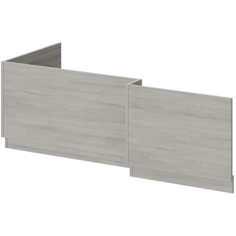 Napoli Molina Ash L Shaped Bath Front & End Panel