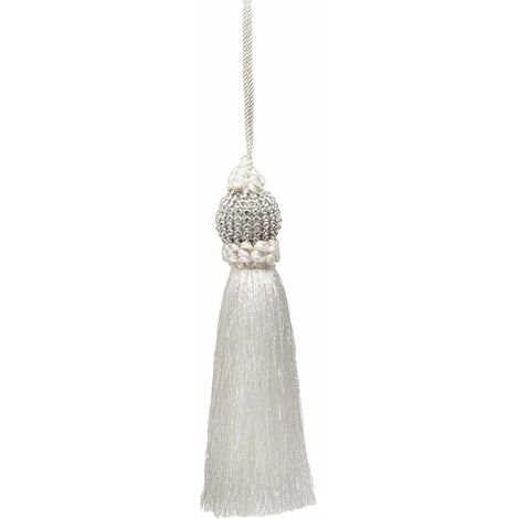 Nappa natalizia, pendaglio per albero di natale h 15 cm -Bianco