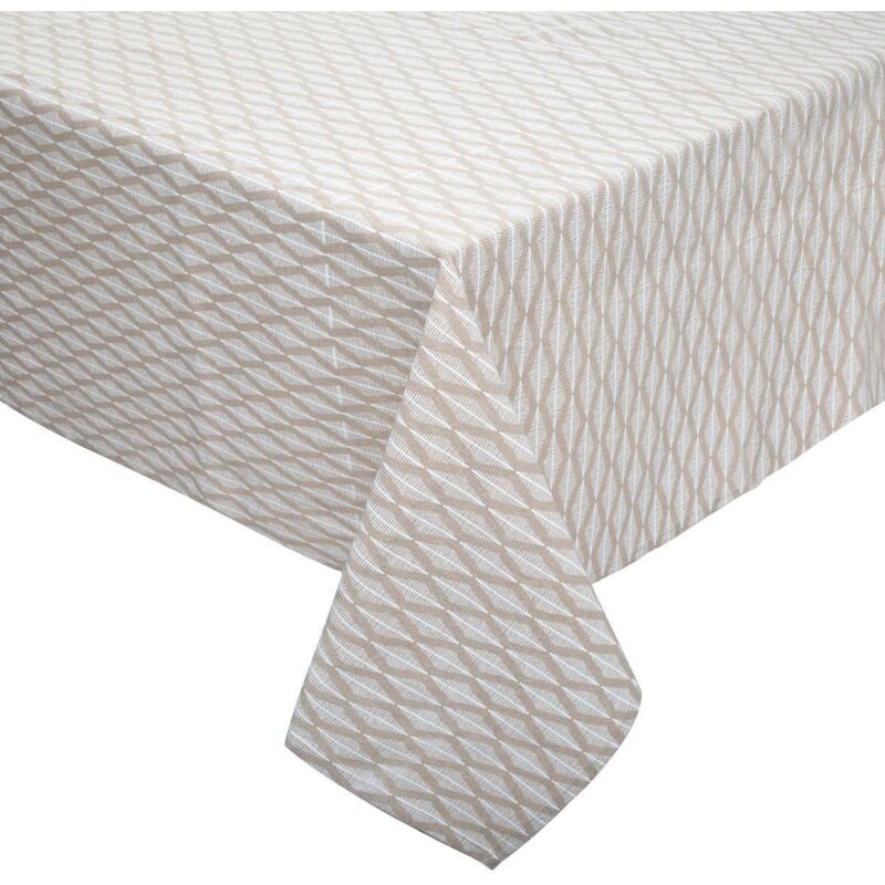 Nappe Dune coton chambray beige 150x250cm Atmosphera créateur d'intérieur