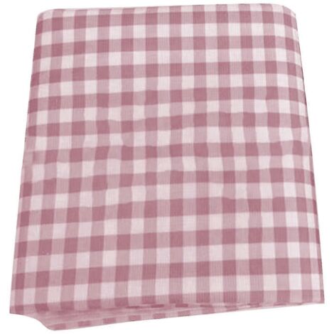 Nappe à carreaux polyvalente, anti-poussière et anti-taches, idéale pour la maison, les cafés et les restaurants (QingHai-M-Rose).