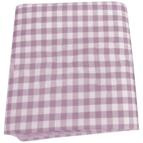 Nappe à carreaux polyvalente, anti-poussière et anti-taches, idéale pour la maison, les cafés et les restaurants (QingHai-M-Violet clair).