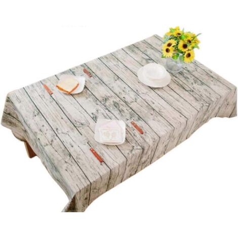 Nappe à motif écorce de bois pour table à manger