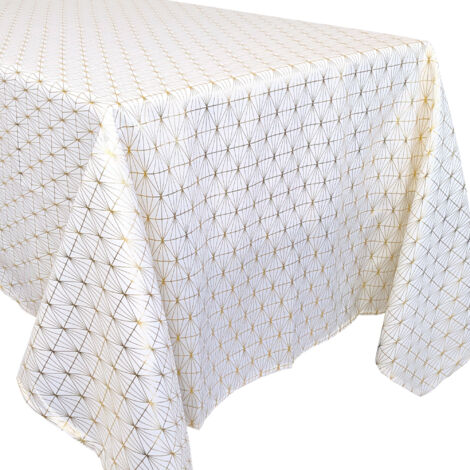 Nappe à motifs géométriques GOLD Rectangulaire