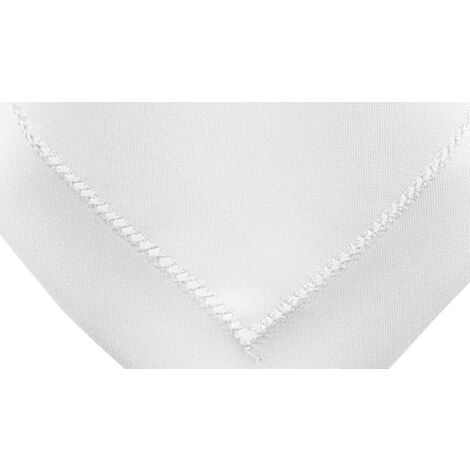 Nappe à ourlet blanc 140x200 Élégante